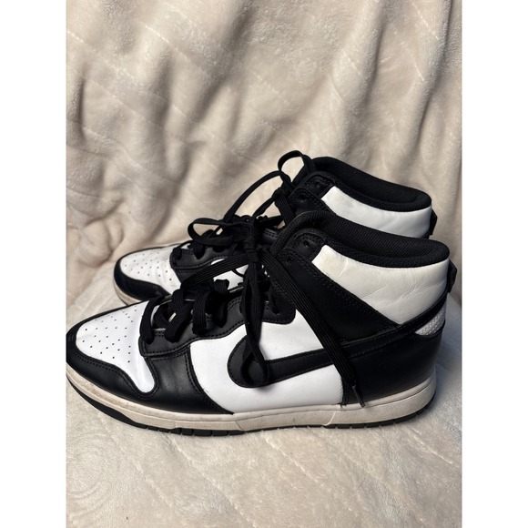 Nike Dunk High Retro Black White Panda Sneakers Shoes DD1399-105 US 10 - Picture 3 of 10